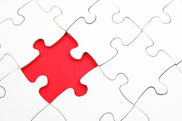 Image showing blank puzzle with missing piece