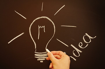 Image showing creative bulb idea
