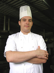 Image showing Chef is posing for the camera