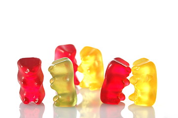 Image showing gummy bears dancing at a party