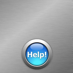 Image showing blue help button