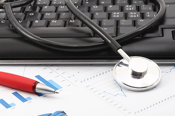 Image showing stethoscope on desktop