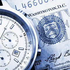 Image showing time is money