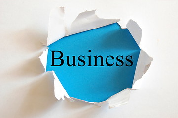 Image showing blue business