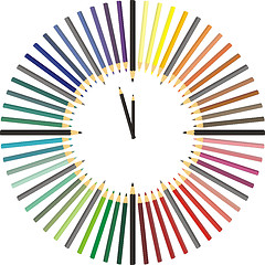 Image showing Color pencil hours 