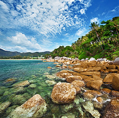 Image showing Coast of the tropical ocean - Thailand