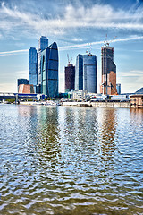 Image showing Skyscrapers in Moscow - Russia