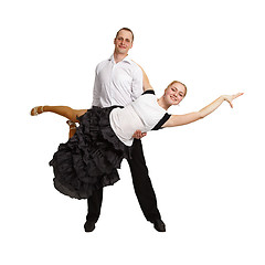 Image showing Couple performing ballroom dance