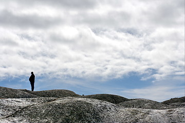 Image showing A lonely man