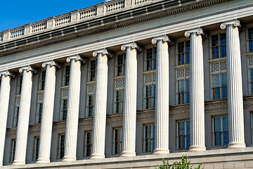 Image showing Facade Row Columns Commerce Building Washington DC