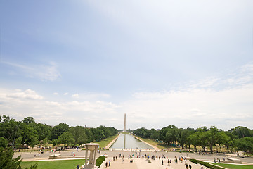 Image showing Reflecting Pool National Mall Washington Monument