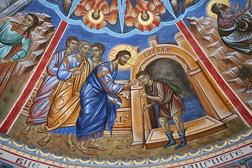 Image showing Christ healing the blind