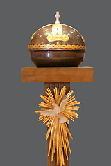 Image showing Baptismal font in the catholic church