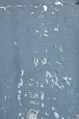 Image showing XXXL Gray Paint and Poster Paper Scraps Peeling Off Wall