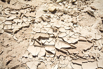 Image showing Full Frame Dried Cracked Mud New Mexico