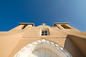 Image showing San Francisco de Asis Church Mission Ranchos Taos Adobe