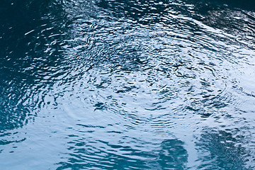 Image showing Full Frame Ripples Blue Water Surface 