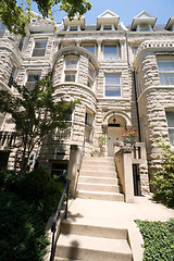 Image showing Richardsonian Romanesque Stone Row Home Washington