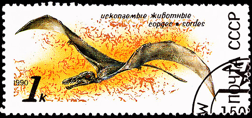 Image showing Flying Sordes Pterosaur Jurassic Period