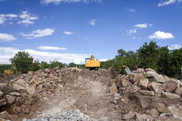 Image showing Front End Loader Construction Site Santa Fe NM