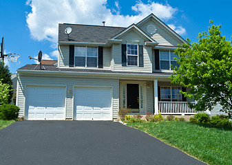 Image showing Vinyl Siding Single Family House Home Suburban MD