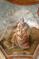 Image showing Moses holding the Ten Commandments