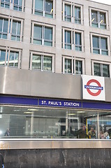 Image showing St Paul's Station in London