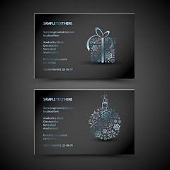 Image showing Set of vector christmas / New Year cards