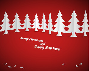 Image showing Simple vector christmas card