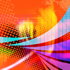 Image showing Swooshy Lines Abstract Layout