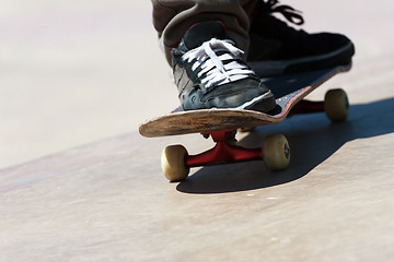 Image showing Skateboard Shoes Close Up