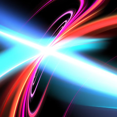 Image showing Funky Glowing Fractal Abstract