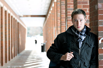 Image showing College Guy on Campus