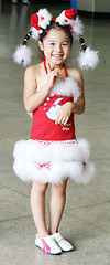 Image showing Christmas girl