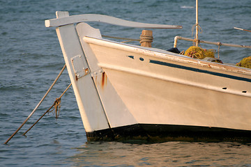 Image showing Fishing boat detail