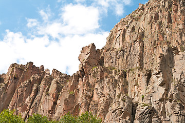 Image showing Cimarron Canyon Cliff Sangre de Cristo Mountain US