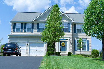 Image showing Vinyl Siding Single Family House Home Suburban MD