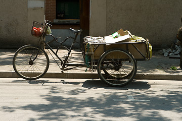 Image showing Three Wheeled Bike Trike Cart Transportation China