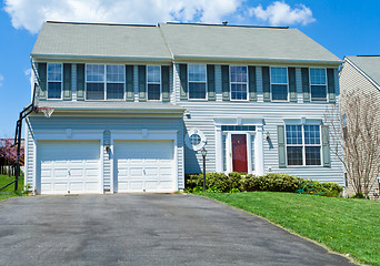 Image showing Front Vinyl Siding Single Family House Home MD
