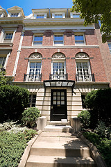 Image showing Red Brick Beaux Arts Row House Home  Washington DC