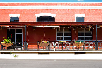 Image showing Facade  Southwest Cafe Restaurant Sidewalk United States