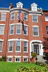 Image showing Georgian Brick Townhouse Row House Washington DC