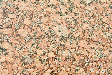 Image showing Full Frame Polished Beige Granite Surface, Large Crystals