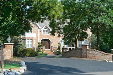 Image showing Grand Brick Single Family House in Suburban Philadelphia, Pennsy