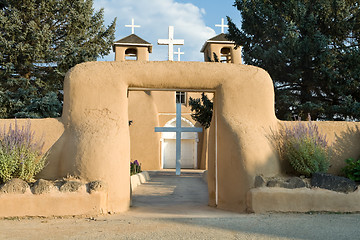 Image showing Entrance Cross, San Francisco de Asis Church Mission Ranchos Tao