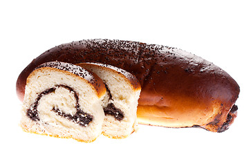 Image showing Bun with poppy seeds