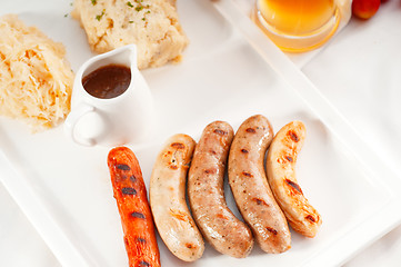 Image showing selection of all main type of german wurstel saussages