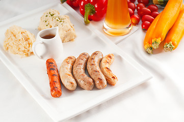 Image showing selection of all main type of german wurstel saussages