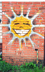 Image showing Cheerfull smiling sun 