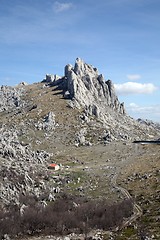 Image showing Cliff on mountain Velebit - Croatia